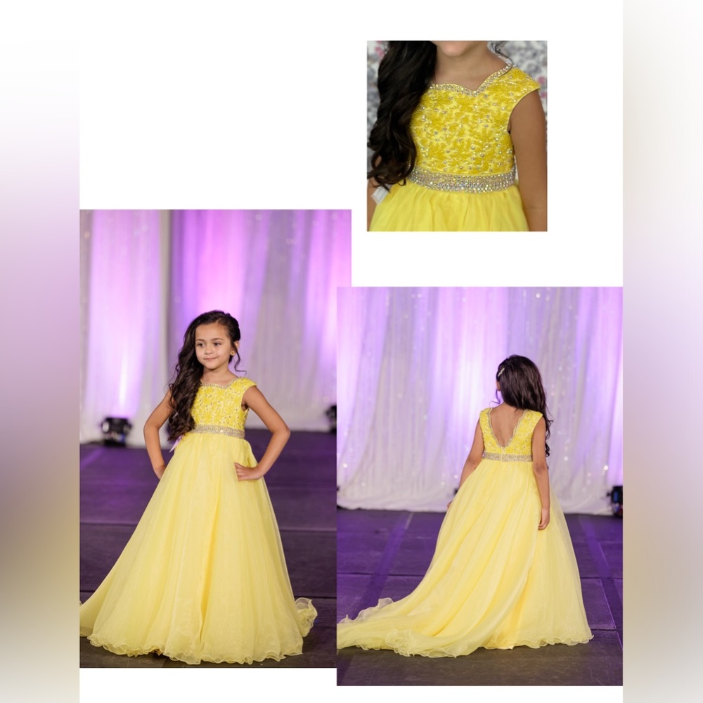 Pageant gown worn only once for an hour.